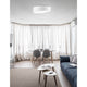 Moderne Maggio LED Deckenlampe Ø 50cm Metall Acryl im stilvollen Raum mit eleganten Möbeln.