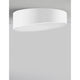 Maggio LED Deckenlampe Ø 50cm Metall Acryl in modernem, weißem Design an der Decke montiert.