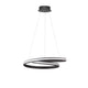 Malvi LED Hängelampe Sandig-Schwarz mit modernem Design und minimalistischem Look, perfekt für Wohnzimmer oder Essbereich.
