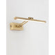 Marnell LED Wandlampe in antik-messing mit integriertem warmweißem Licht, elegant und funktional.