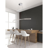 Martino LED hanging lamp chrome