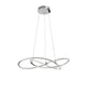 Martino LED Hängeleuchte Ø 60cm Chrom in modernem Design mit schimmerndem Chromfinish.