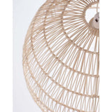 Melody Natur Rattan Hängelampe Halbsphäre