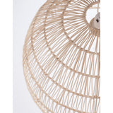 Melody Natur Rattan -lamppu puoli -sfääri