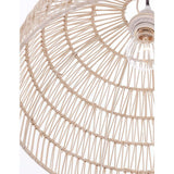 Melody Natur Rattan Hängelampe Halbsphäre