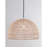 Melody Natur Rattan -lamppu puoli -sfääri