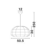 Melodia wisząca lampa natura rattan