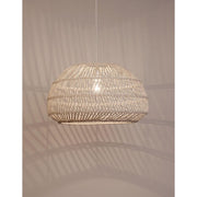 Melody pendant light Natural Rattan, handmade pendant lamp made of rattan in white for cozy rooms.