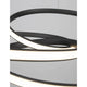 Menton LED Hängeleuchte mit modernem Design und minimalistischen Aluminium- und Acryl-Elementen.