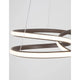 Menton LED Hängeleuchte in modernem Design mit minimalistischem Aluminium und Acryl, warmweißem Licht.