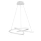 Menton LED Hängeleuchte mit modernem, minimalistischem Design aus Aluminium und Acryl, ideal für Wohnzimmer und Esstisch.