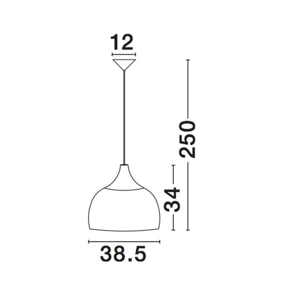 MIA Pendant lampe Nature Roard Ø 38,5 cm