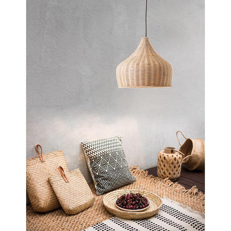 Lampada a ciondolo Mia Nature Rattan Ø 38,5 cm