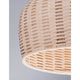 Mia Pendelleuchte Natur Rattan Ø 38,5cm im Detail, natürliche Rattanstruktur für gemütliche Atmosphäre.