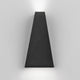 Miley Mini LED-Wandleuchte up&down IP54 an der Wand, modernes Design aus Aluminium und Glas.