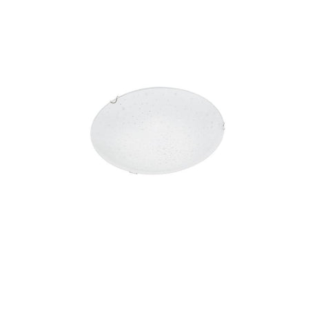 Minori Deckenlampe Ø 40cm Glas Weiß - moderne Deckenleuchte mit elegantem Design und dekorativem Muster.
