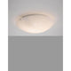 Minori Deckenlampe Ø 40cm Glas Weiß - elegante Deckenleuchte mit dekorativem Sternenhimmel-Muster.