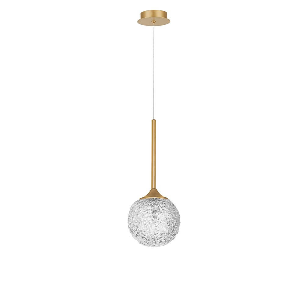 Nova Luce Mirano Kugel Hängelampe Gold, Klar