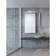 Modena LED Bad-Wandlampe Chrom im modernen Badezimmer mit spiegelndem Finish und stilvollem Design.