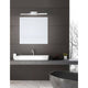 Modena LED Bad-Wandleuchte 63cm Chrom in modernem Badezimmer mit eleganter Beleuchtung