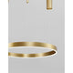 Motif LED Hängelampe Gold mit eleganter Gold-Oberfläche und modernem Lichtdesign.