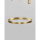 Motif LED Hängelampe Gold in modernem Design, elegante Messing-Gold-Oberfläche für gemütliche Atmosphäre.