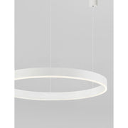 Motif LED pendant light Ø 100 cm, modern design made of aluminium and acrylic with warm white light.