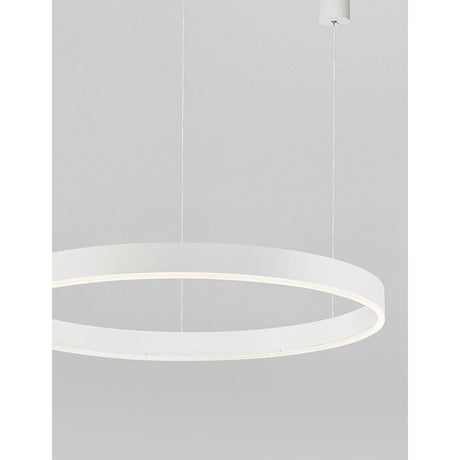 Motif LED Hängeleuchte Ø 100cm modernes Design aus Aluminium und Acryl mit warmweißem Licht.