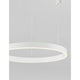 Motif LED Hängeleuchte Ø 100cm modernes Design aus Aluminium und Acryl mit warmweißem Licht.