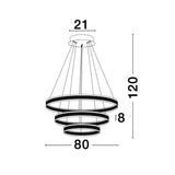 Nador LED Hängeleuchte Metall Braun  Nova Luce   