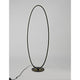 Nager LED Stehleuchte Ring 125cm in Sandig-Schwarz, moderne Beleuchtung für stilvolle Räume.