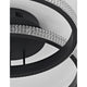 Nager LED Deckenleuchte Sandig-Schwarz mit modernem Design und transparenten Elementen.