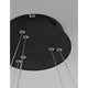 Nager LED Hängeleuchte Ø 67cm Schwarz - Deckenmontage mit eleganter schwarzer Oberfläche und stabilen Aufhängeseilen.