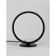 Nager LED Tischlampe Ø 29cm in Schwarz mit Aluminium und Acryl, 11 Watt, 536 Lumen, modernes Design.