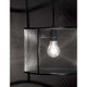 Net Hängeleuchte Metall mit sichtbarem Licht, elegantes Design aus Metall im industriellen Stil.