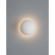 Netune LED Wandleuchte Ø 11cm in modernem Design mit grauem Hintergrund.