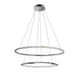 Netuno LED Kristall Hängelampe Ø 80cm, moderne Hängeleuchte mit Kristallelementen, schickes Design