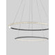Netuno LED Kristall Hängelampe Ø 80cm in modernem Design mit LED-Beleuchtung und Kristallelementen.