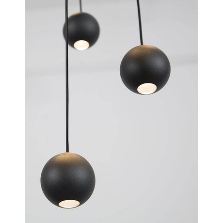 Nocci LED hangende lampbalophanging zwart