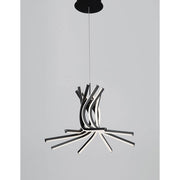 Norine LED Hængelampe metal sort, moderne designer hængelampe med en elegant, sort metal finish.