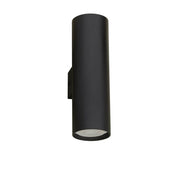Nosa Wandlampe 2-flammig Schwarz, moderne schwarze Wandleuchte mit zylindrischem Design