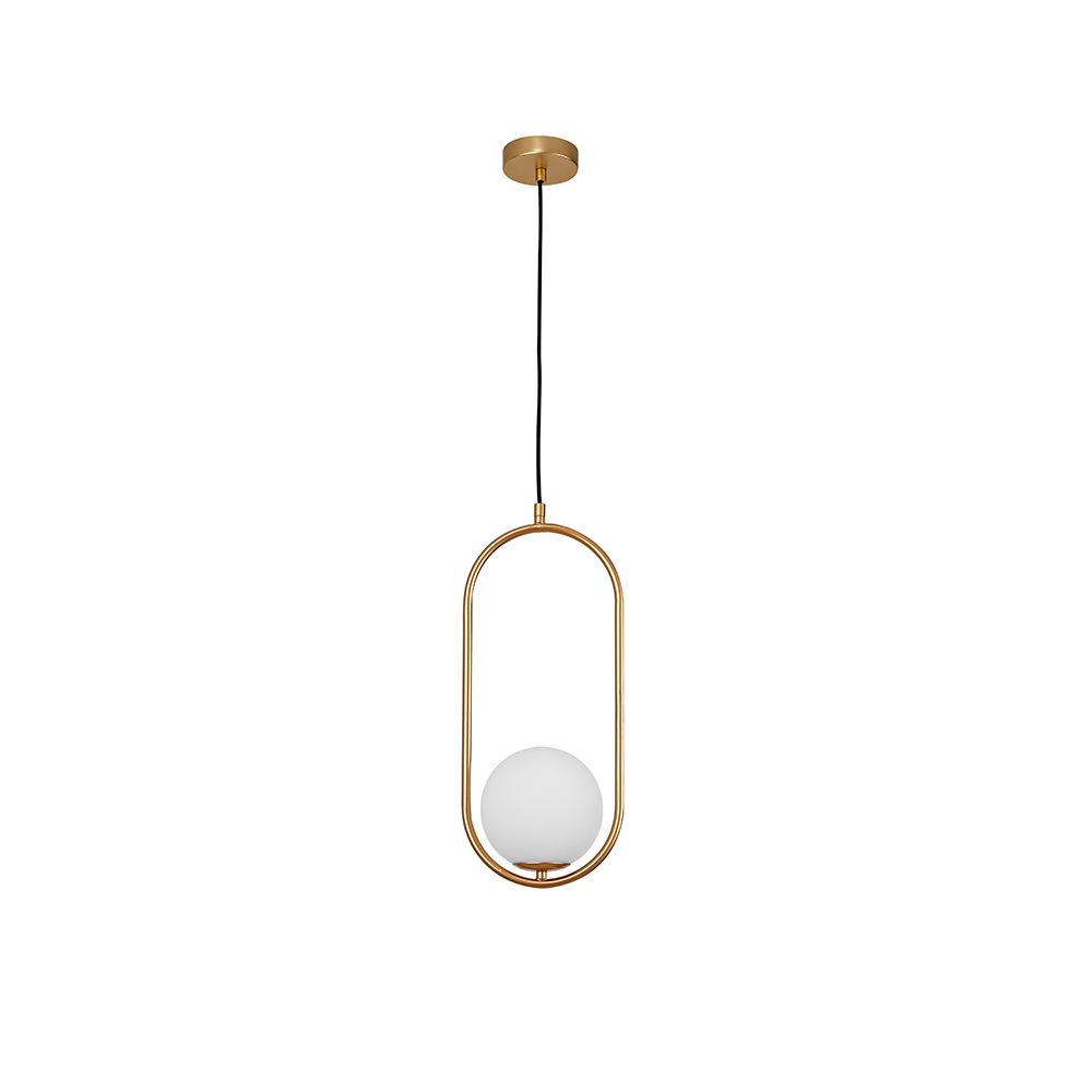 Obitar glass-lamp gold, white