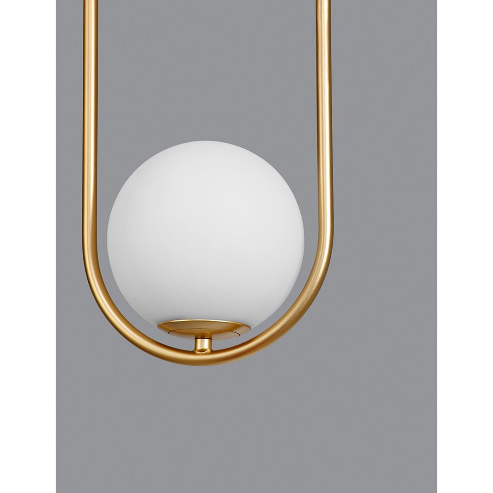Obitar glass-lamp gold, white