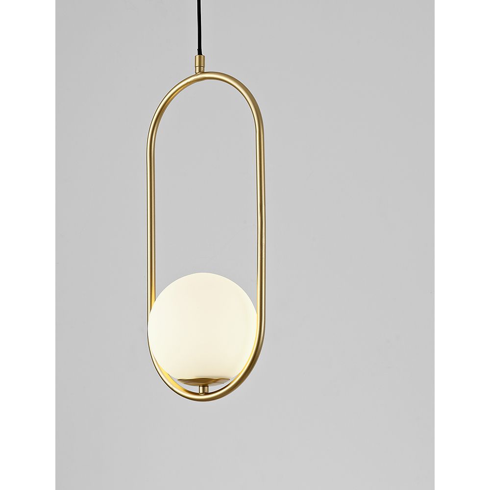 Obitar glass-lamp gold, white