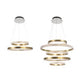 Oblix Baldachin für 1-3 Ringe, moderne Hängeleuchten mit goldenen Ringen, dekorativ und stilvoll.