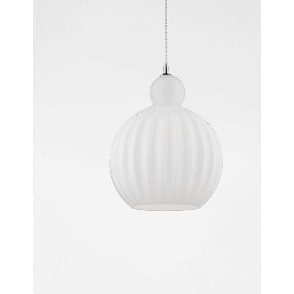 Ontal à pendentif en verre Odell Opale