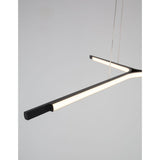 Moderne Oderick LED Hängelampe in Schwarz mit warmweißem Licht und elegantem Design für Ess- und Wohnzimmer.