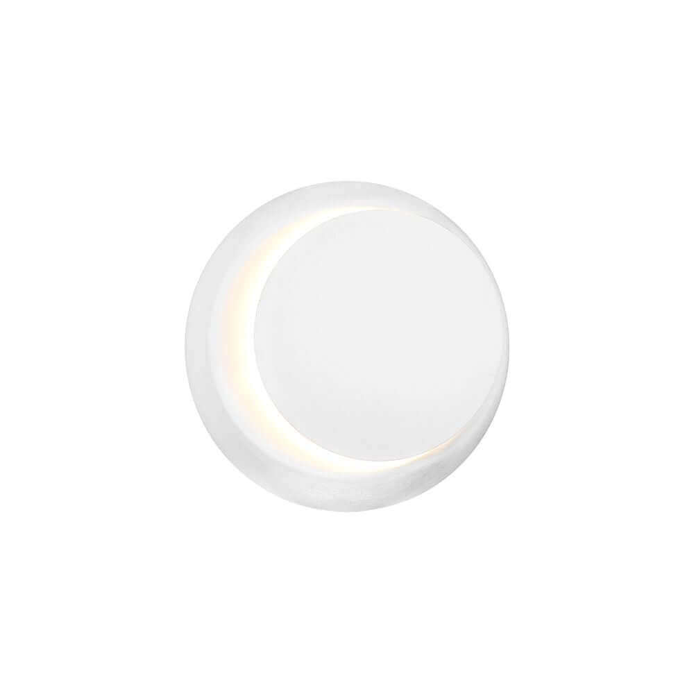 Odin LED Wandlampe in rundem, weißem Design, verstellbar für individuell lenkbares Licht.