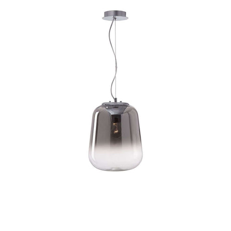 Oliverio Pendellampe Rauchfarben mit Verlauf, elegante Hängeleuchte in Rauchglas-Design.
