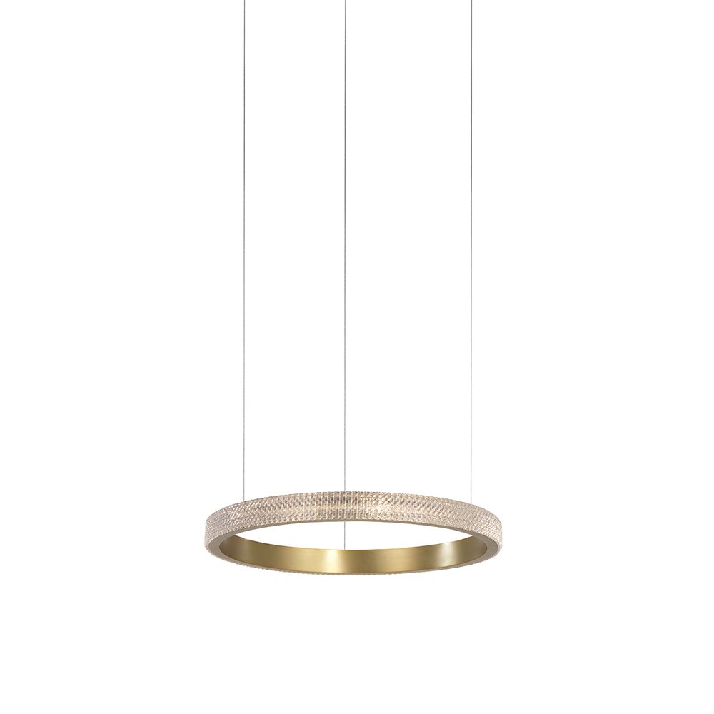 Orlando Hängeleuchte in Antik-Messing mit elegantem Design und LED-Beleuchtung, ideal für Wohnzimmer oder Essbereich.